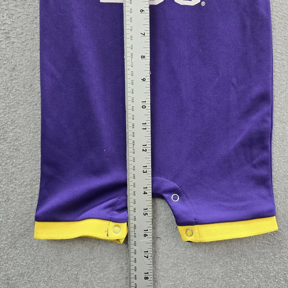 LSU Tigers Bodysuit Infant 6-12 MOS. Purple Colosseum Tiger Logo Team